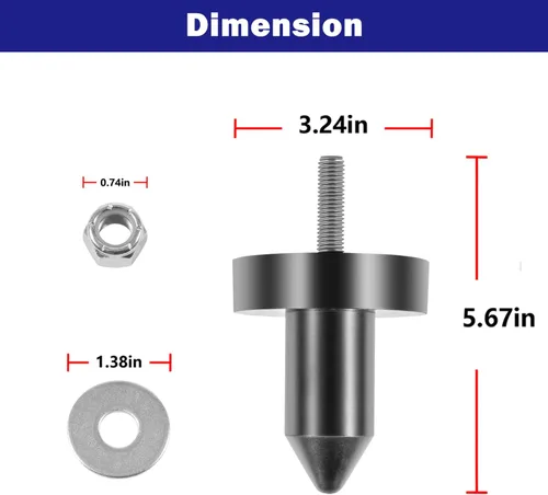 Vista 7 de 924-5410 Kit de pasadores de capó para Kenworth T600/T600A, T800, W900 T2000, T400, T440, T450, T470, T660 Reemplazo de polietileno