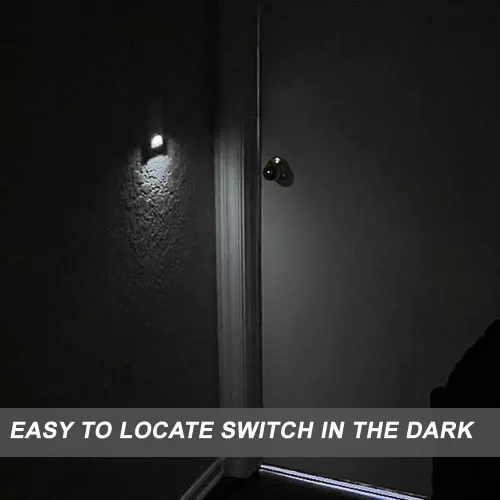 Vista 3 de SOZULAMP Interruptor de luz de 3 vías con luz nocturna, fácil de instalar, no requiere neutral, interruptor iluminado de tres vías con sensor