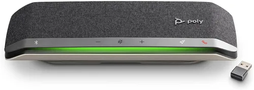 Vista 8 de Poly - Sincronización de más de 40 altavoces inteligentes Bluetooth (Plantronics) - Espacios de trabajo flexibles - Conéctate a PC/Mac a través