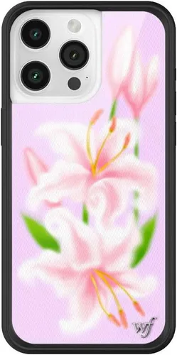 Vista 3 de Wildflower Cases - Funda Surf's Up, Compatible con Apple iPhone 15 Pro Max Moderno, Rojo, Morado, Floral, Verano, Playa - Parachoques Protector
