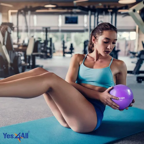 Vista 4 de Yes4All - Bolas de tonificación con peso para ejercicio, bolas medicinales suaves para ejercicio, pilates, yoga, equilibrio, flexibilidad, 2-10