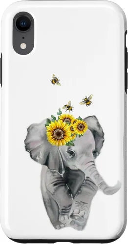 Vista 25 de Elephant Bumble bee - Sunflower Animal Lover Honey Bees Case for iPhone 17