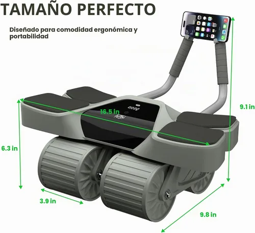 Vista 5 de 2026 New 4-Wheel Abdominal Roller with Elbow Support : Latest Upgraded High-Performance Exercise Machine With Automatic Rebound, Multi- layered