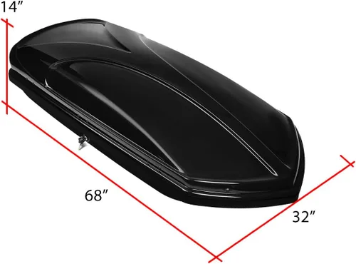 Vista 6 de DNA Motoring Portaequipajes para techo compatible con Subaru Forester 14-18, portador de montaje superior impermeable con cerradura + llaves + par