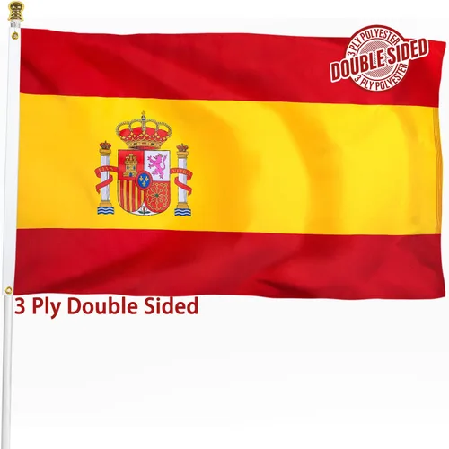 Vista 13 de Bandera de Nicaragua de 3 x 5 pies para exteriores, bandera nacional nicaragüense, bandera nacional nicaragüense, doble cara de 3 capas de poliéster