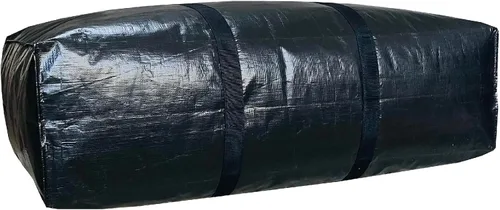 Vista 12 de Bolsa de lona de almacenamiento extra grande para viajes, bolsa de lona de viaje gigante de gran tamaño negra