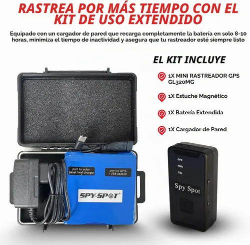 Vista 3 de SPY SPOT GL320MG 4G LTE GPS Tracker con estuche magnético y batería