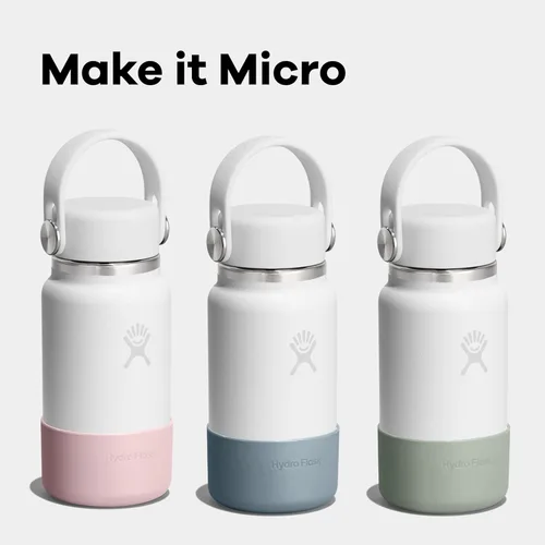 Vista 5 de Hydro Flask Bota de botella micro - Funda protectora inferior - Mini botella de agua de silicona accesorio Agave