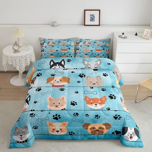 Vista 40 de Juego de edredón con siluetas de oso para niños, tamaño individual, decoración de Navidad para niños y niñas, adultos, edredón de plumón de pinos