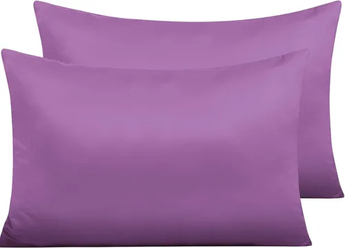Vista 13 de NTBAY Fundas de almohada de satén con cremallera para cabello y piel, juego de 2 fundas de almohada estándar de lujo con cremallera oculta, 20 x 26