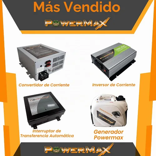 Vista 4 de Cargador de batería PowerMax PMBC-75 de 75 amperios y 12 V con abrazaderas.