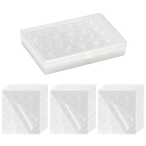 Vista 8 de Ivtor 10 hojas de pegatinas adhesivas de uñas impermeables y transpirables de gelatina, con pestañas adhesivas de doble cara para uñas postizas
