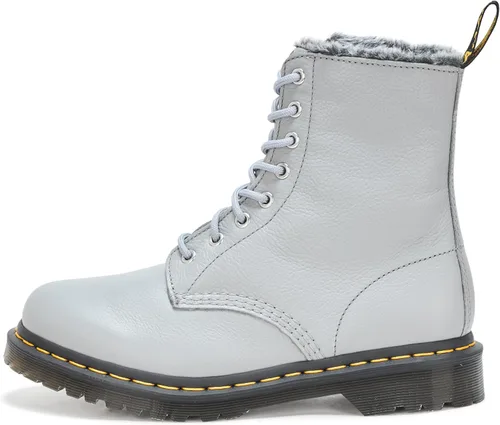 Vista 2 de Dr. Martens Botas de cuero Virginia con forro de piel sintética 1460 para mujer