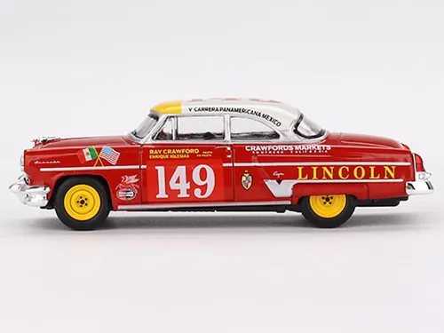 Vista 2 de Lincoln Capri # 149 Ray Crawford - Enrique Iglesias ganador de la clase Carrera Panamericana (1954) Edición limitada a 3960 piezas en todo el mundo