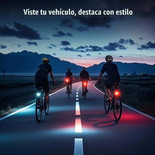 Vista 8 de Bike Helmet, Bicycle Helmets with Light, 360° High Visibility LED Display, Lightweight Adjustable Mountain Bike Helmet with Turn Signals, Smart APP