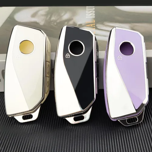 Vista 3 de Funda para llavero OLLEN con anillo, compatible con BMW 2023 2024 2025~arriba Nueva Serie 5/7 740i 760i X1 X2 X3 X5 X6 X7 XM IX IX3 I5 I7, etc.