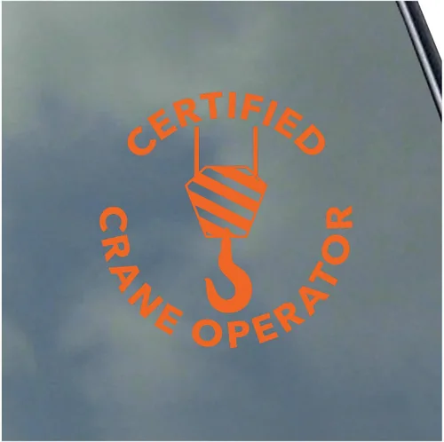 Vista 10 de Adhesivo de vinilo certificado para operador de grúa, construcción militar residencial comercial