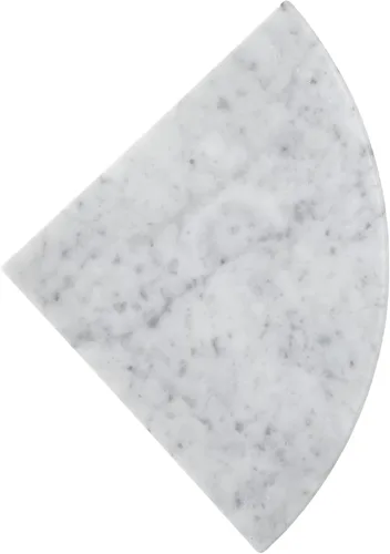 Vista 6 de Tenedos Carrara Bianco italiano de alta calidad blanco grisáceo 9x9 mármol accesorios de baño esquina ducha estante azulejo pulido (1 unidad)