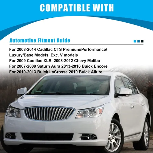 Vista 7 de CPW Luces antiniebla compatibles con Cadillac CTS 2008-2014 Premium 2008-2012 Chevy Malibu 2007-2009 Saturn Aura 2013-2016 Buick Encore Proyector