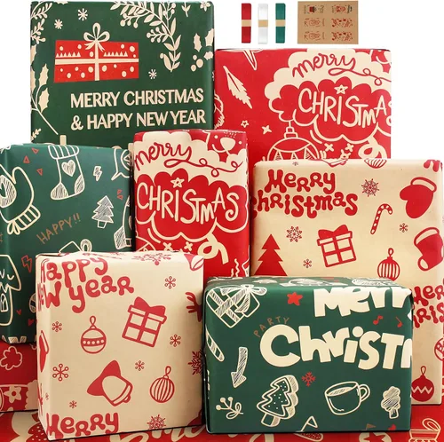 Vista 11 de BWLOIES Papel de regalo para niños y niños, hojas de papel de regalo de cumpleaños con coche de policía, camiones de bomberos, grúa, ambulancia