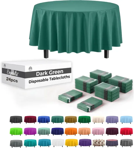 Vista 34 de Party Solids Mantel rectangular de plástico color azul aguamarina, 54 x 108 pulgadas, paquete de 24