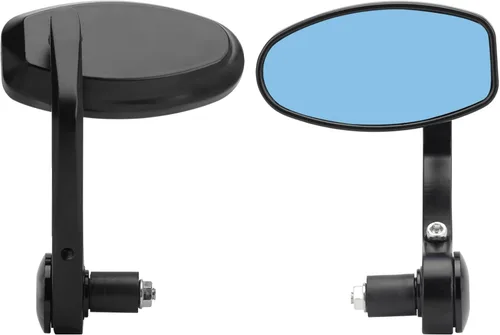 Vista 11 de LKV Espejos de extremo de barra de motocicleta de 7/8 pulgadas de 0.866 in – Espejos retrovisores laterales de motocicleta anti-azul 360 grados CNC