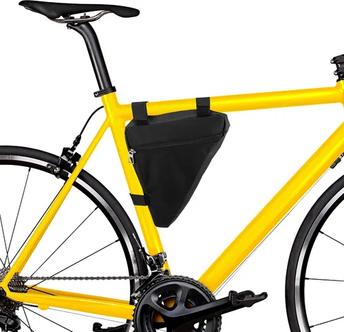 Vista 2 de X AUTOHAUX Bolsa de marco triangular para bicicleta Bolsa frontal Bolsa de almacenamiento de ciclismo para bicicletas de montaña de carretera