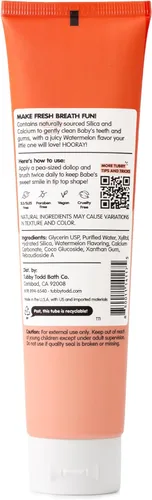 Vista 8 de TUBBY TODD Pasta de dientes sin flúor para niños, hecha con xilitol, pasta de dientes segura para bebés, niños pequeños, bebés y niños, 4 onzas