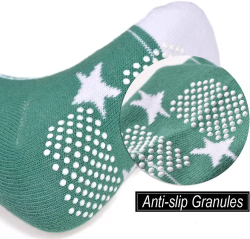 Vista 8 de EPEIUS Unisex Baby Girls Boys Non-Slip Socks (Set of 6)