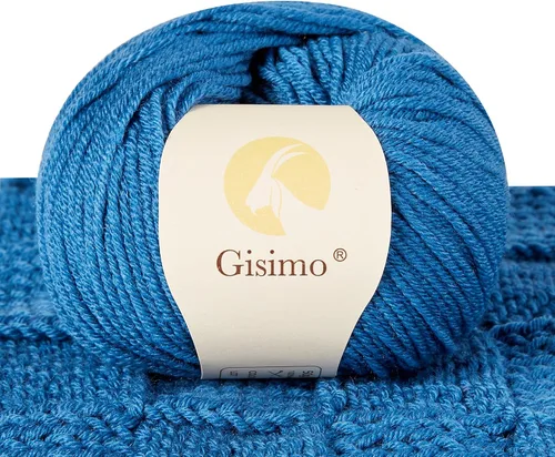 Vista 20 de 100% lana merino para tejer y ganchillo, hilo lujoso y suave de 6 cabos para tejer y crochet a mano, 1.76 oz/50 g, 127 yardas/116 metros