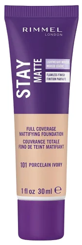 Vista 26 de 3 x Rimmel London Stay Matte - Base líquida mousse mate 30ml - 201 Beige clásico
