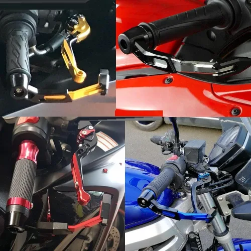 Vista 3 de Para Benelli TRK502 TRK 502 motocicleta CNC manillar embrague manillar protector de palanca de protección (color : negro)