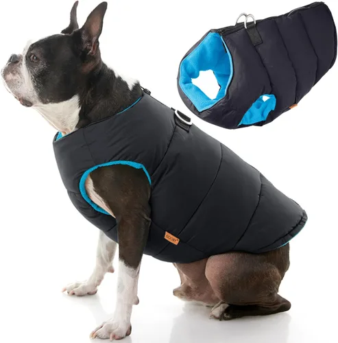 Vista 3 de Arnés de elevación con chaleco acolchado Gooby para perro - Negro, X-Pequeño