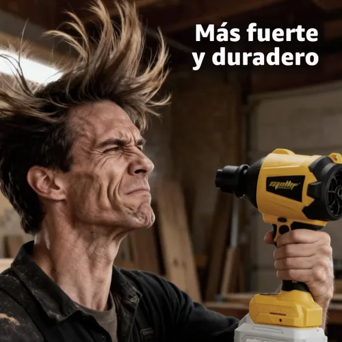Vista 5 de Plumero de aire comprimido inalámbrico compatible con batería DeWalt de 20 V MAX (solo herramienta), soplador portátil 4 en 1, desinflador de vacío