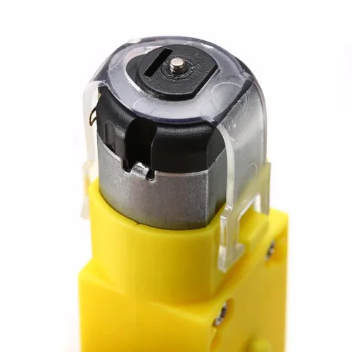 Vista 5 de 4 piezas TT Motor Smart Car Robot Gear Motor 1:48 Magnético 2 ruedas de tracción en las cuatro ruedas de coche inteligente Robot Rueda de goma