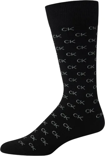 Vista 6 de Calvin Klein Calcetines de vestir para hombre, mezcla de algodón, calcetines a rayas (paquete de 4)