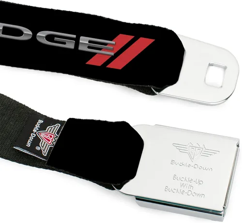 Vista 9 de Buckle-Down Cinturón de seguridad - Dodge Red Rhombus REPEAT - 1.5 pulgadas de ancho - 32-52 pulgadas de largo