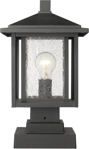Vista 8 de Z-Lite 554PHMS-SQPM Aspen Luz individual de 16 pulgadas de alto para montaje en muelle al aire libre