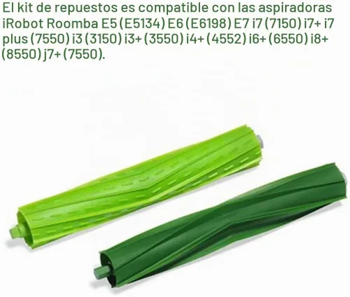 Vista 3 de 2 juegos de piezas de repuesto de cepillos de rodillo, piezas de repuesto compatibles con iRobot Roomba I, E y J Series i3 i3+ i7 i7+ i4 i4+ i6 i6+