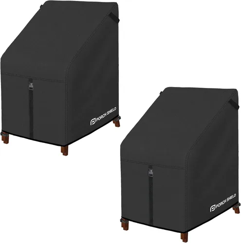 Vista 15 de Porch Shield Fundas para Sillas de Patio - Funda Impermeable para Silla de Salón Exterior de Asiento Profundo para Césped - 28 pulgadas de ancho x