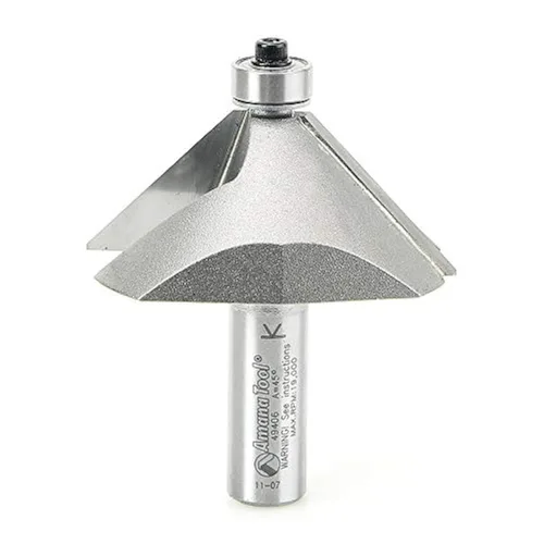Vista 8 de Amana Tool - Chaflán con punta de carburo 49400 45° x 1-1/4 de diámetro x 1/2 x 1/4 "vástago