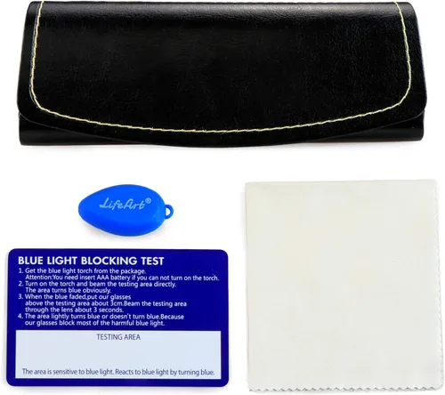 Vista 4 de LifeArt Funda rígida para gafas de sol funda de piel sintética de moda ligera