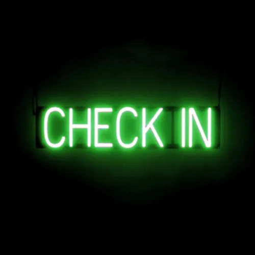 Vista 12 de SpellBrite HOTEL Sign Letrero relacionado con la hospitalidad con aspecto de neón, fuente de luz LED azul 19.8 x 6.3 pulgadas