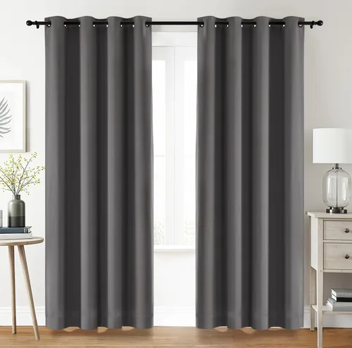 Vista 9 de Utopia Bedding - Cortinas opacas para dormitorio, cortinas con ojales de 54 pulgadas de largo, 2 paneles, cortinas térmicas aisladas para sala