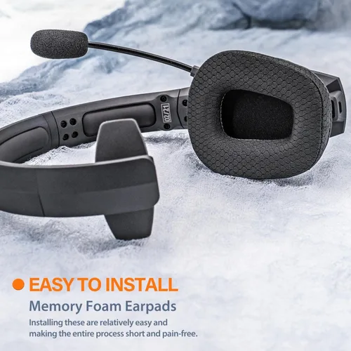 Vista 5 de B450-XT B550-XT Kit de almohadillas de repuesto compatibles con auriculares B450-XT B550XT I B450 B550 XT Accesorios (malla transpirable)
