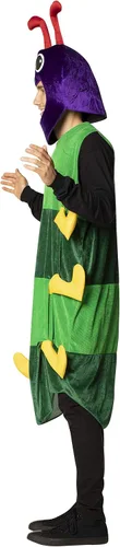 Vista 3 de Rasta Imposta Caterpillar - Conjunto de disfraz de Halloween colorido con tocado para padres e hijos
