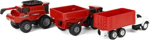 Vista 8 de ERTL 1/64 Collect N Play Case IH Harvest - Juego de 4 piezas ZFN47004