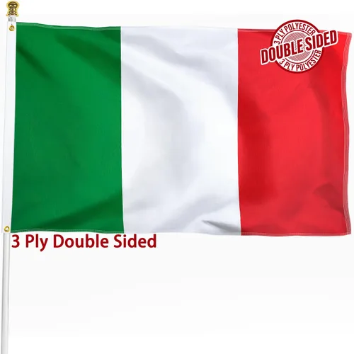 Vista 16 de Bandera de Nicaragua de 3 x 5 pies para exteriores, bandera nacional nicaragüense, bandera nacional nicaragüense, doble cara de 3 capas de poliéster