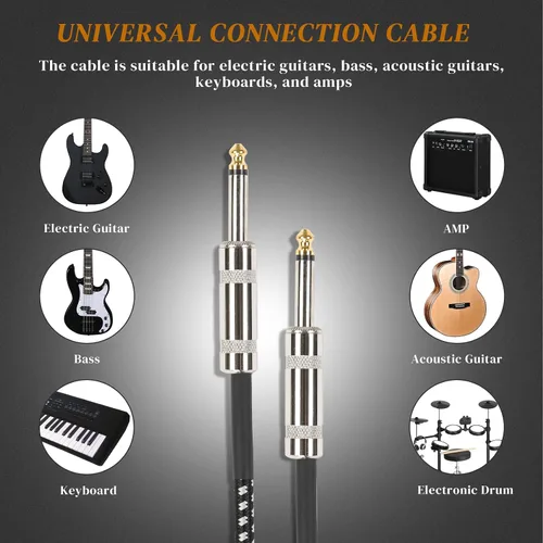 Vista 5 de Ktaxon - Kit de guitarra eléctrica de tamaño completo H-H Pickup con amplificador de 20 W, color negro mate with Bag, Strap, Cable; Deliver Rich