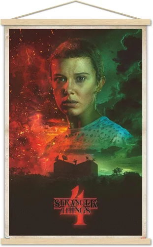 Vista 15 de Trends International Netflix Stranger Things: Season 4 - Póster de pared de once hojas, 14.725 x 22.375 pulgadas, versión enmarcada de madera